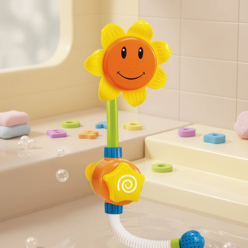Girassol Splash - Chuveirinho Girassol Interativo para Banho Infantil