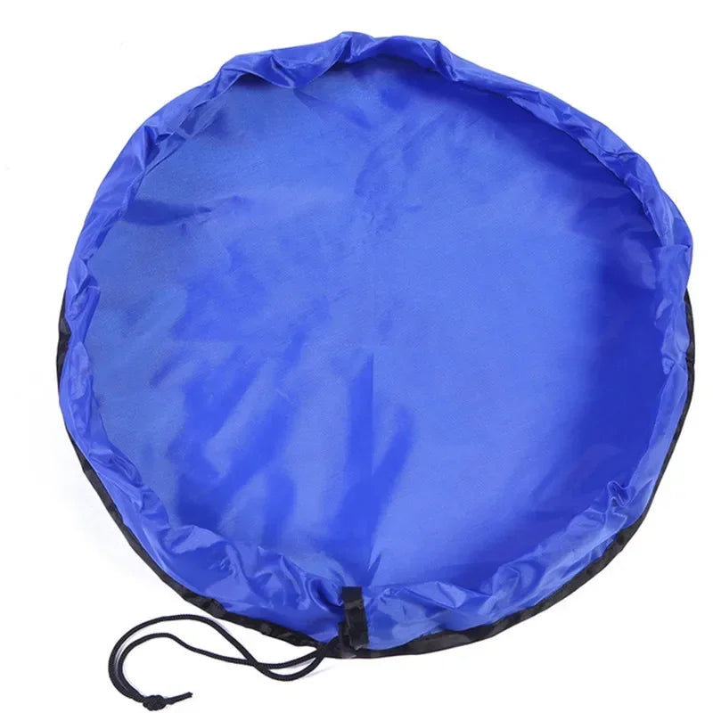 Tapete Organizador Infantil 2 em 1 – Impermeável, Dobrável e Bolsa para Brinquedos