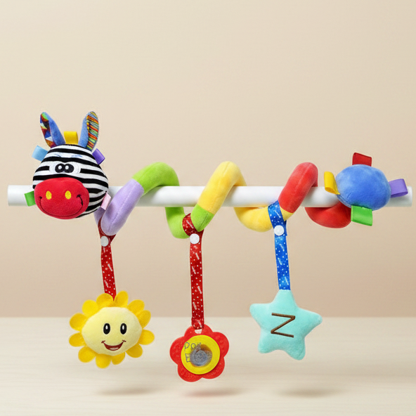 Móbile sensorial para berço, carrinho e bebê conforto