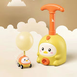 Kit científico infantil com lançador e balão para experiências divertidas