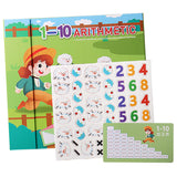 Páginas ilustradas do livro MathPlay com desenhos animados