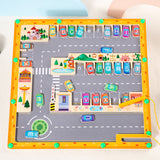 Brinquedo Montessori com caneta magnética para aprender letras