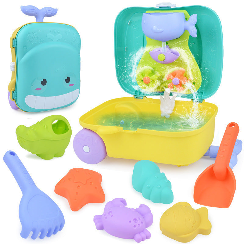 Brinquedo de praia infantil em formato de baleia para meninos e meninas