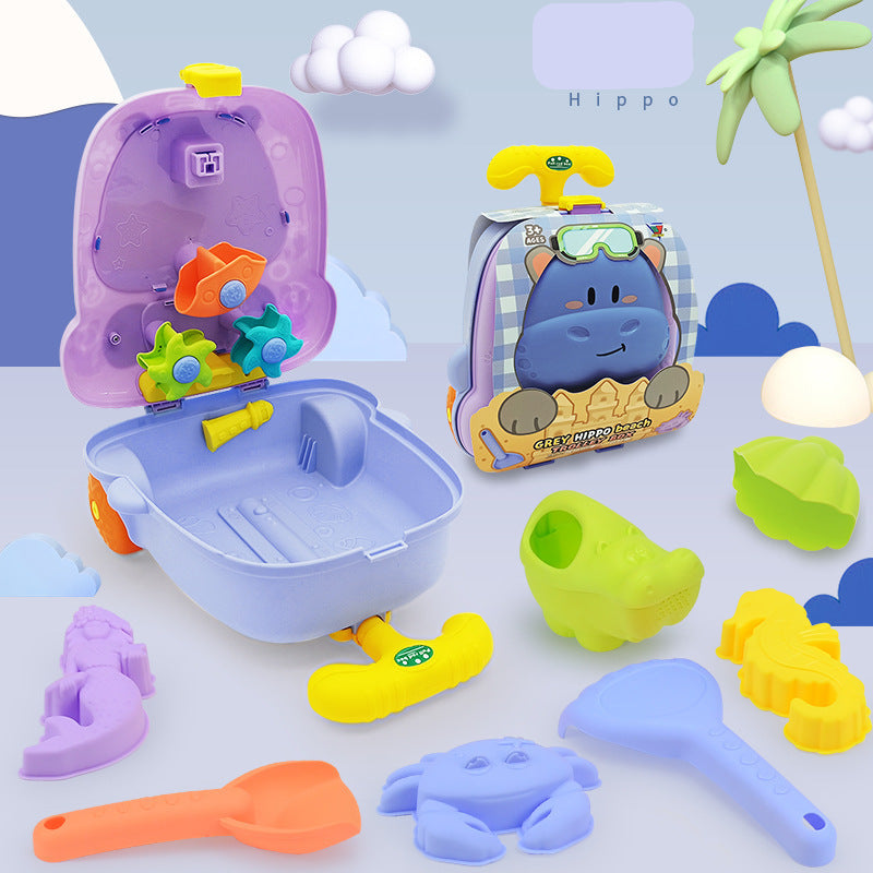 Bolsa baleia para brinquedos de areia infantil