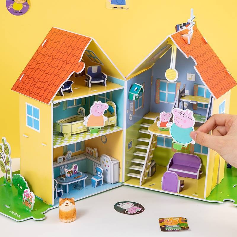 Quebra-cabeça 3D da Peppa Pig para desenvolver criatividade