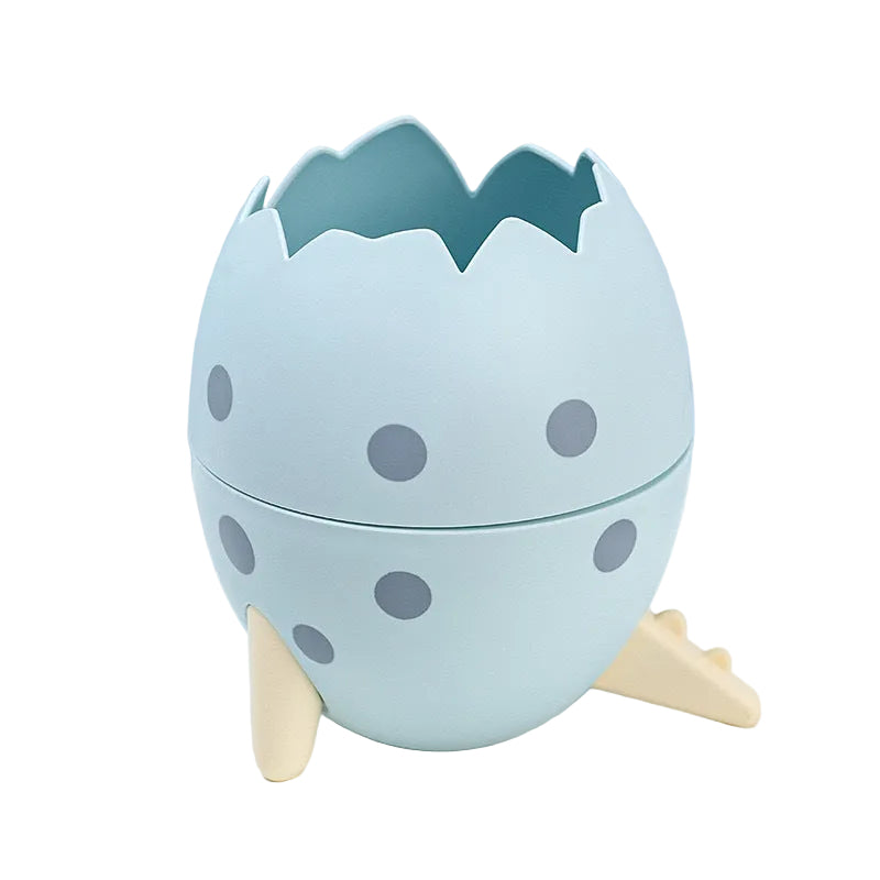 Porta-caneta OvoDino em tamanho real, 10 cm por 11,5 cm