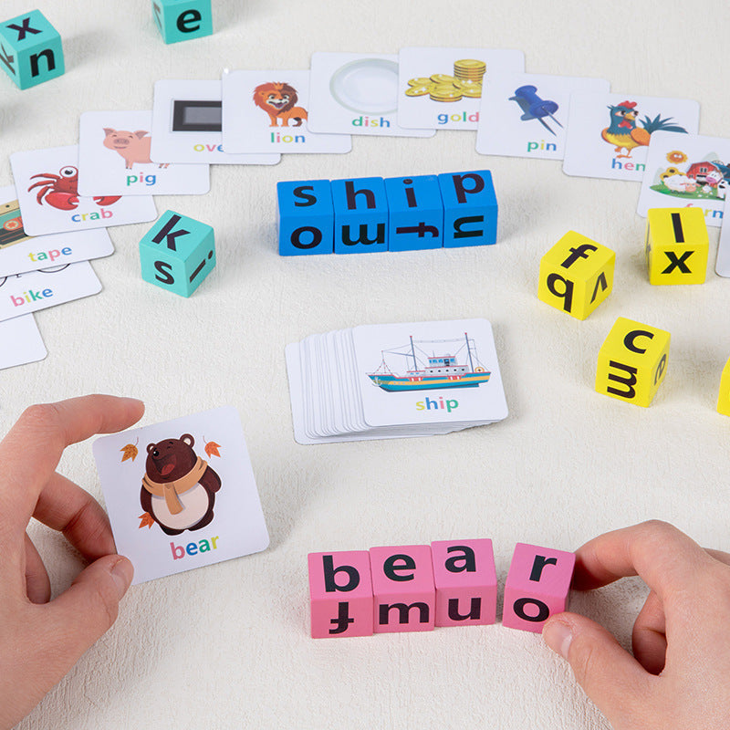 GiroLetras, blocos educativos de ortografia infantil em inglês