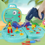 Kit Construtor Criativo 203 Peças™ com furadeira infantil