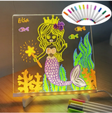 Lousa Led Kids, quadro infantil LED para desenhar com efeito neon