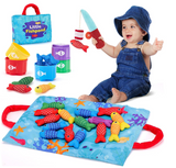 PescaBaby™ brinquedo educativo de pescaria em tecido para crianças