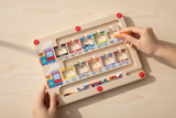 Trem Labirinto Montessori™ brinquedo educativo de madeira para crianças