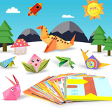 Kit de Origami Infantil – 54 Padrões + Livro