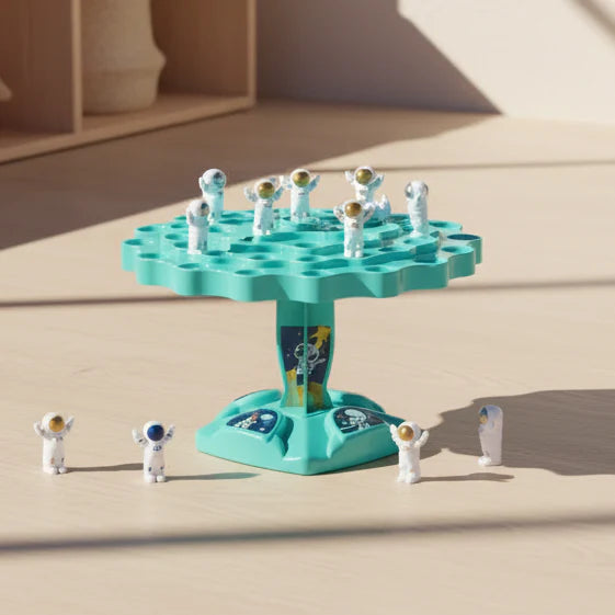 Spaceman Balance, jogo de tabuleiro infantil de equilíbrio com tema espacial